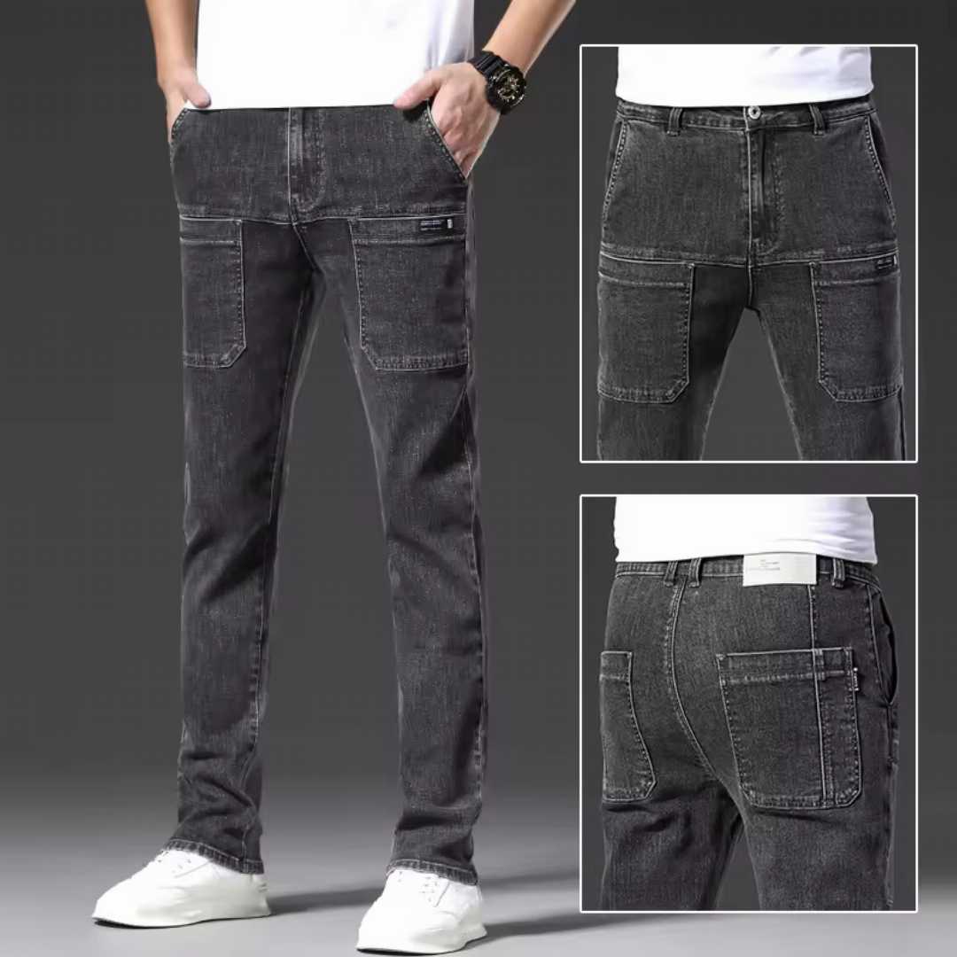 6-Pocket,Stretch,Denim,Jeans,for,Men,–,Slim,Fit,Regular,Cut
